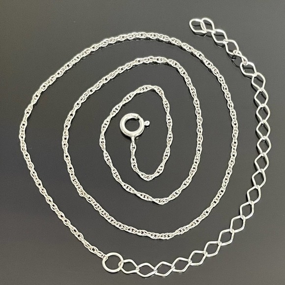 Sterling Silver Rope Chain - Picture 2 of 5